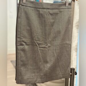 Ann Taylor Black and White Pencil Skirt